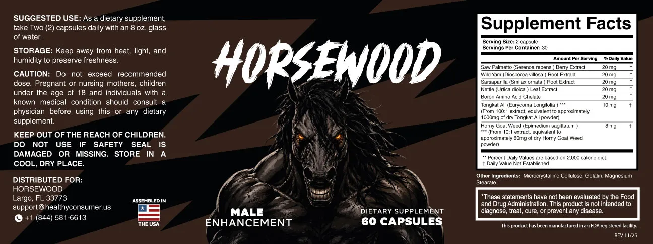 HorseWood Supplement Facts